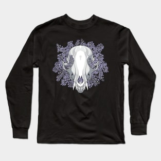 Fox Skull & Lilacs Long Sleeve T-Shirt